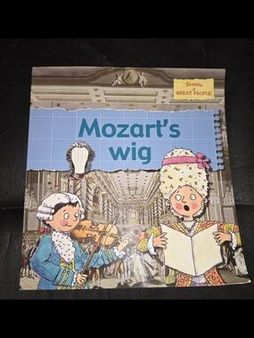 Mozart's Wig Kids Book - Blue Illustrated Biography